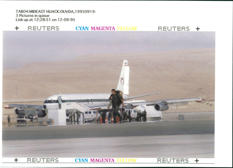 Aircraft: Sky Jacking, Israel Negev Desert. - Vintage Photograph