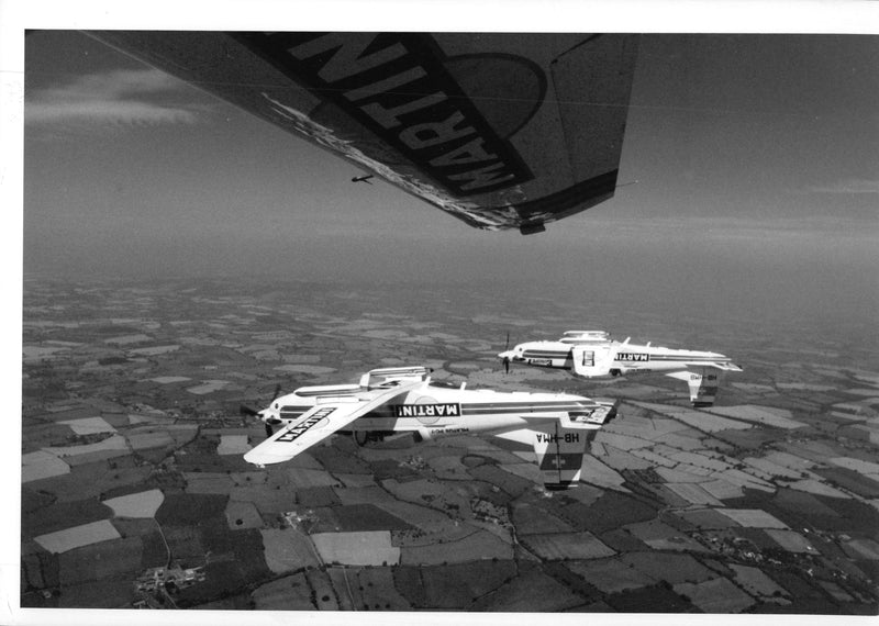 martini patrouilli aerobatic team - Vintage Photograph