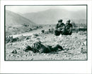 Afghan mujihadeen demining near khost town. - Vintage Photograph