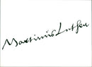 Martin Luther's Signature - Vintage Photograph