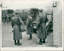a british troop transferring the guard duties at west berlin. - Vintage Photograph