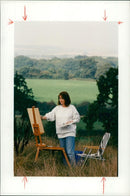 Painting Keeps Sylvie Guttridge's Blood Pressure Down - Vintage Photograph