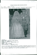 Military commander Arkan with his bride Ceca - Vintage Photograph