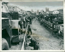 British troops unloading  armoured vehicles. - Vintage Photograph