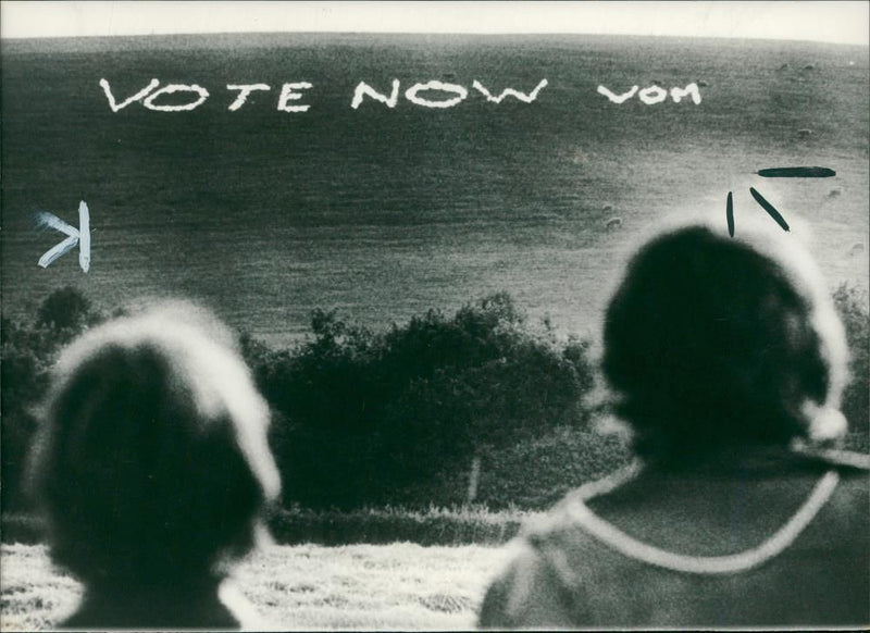 UK miners' strike 1984â85,Ballot Call. - Vintage Photograph