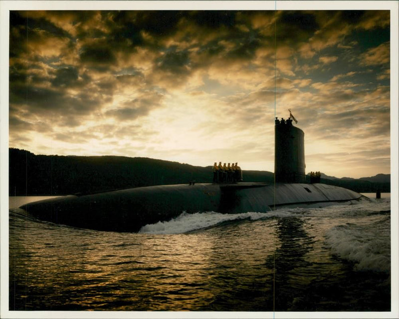 HMS Courageous. - Vintage Photograph
