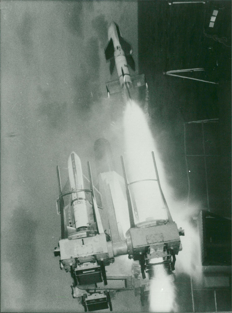 Guided missile. - Vintage Photograph