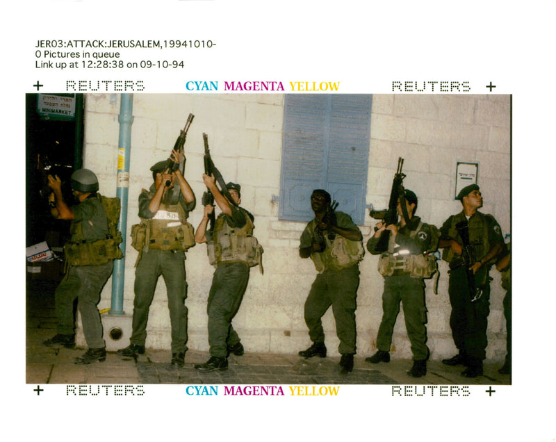 HAMAS ATTACK ON JERUSALEM. - Vintage Photograph