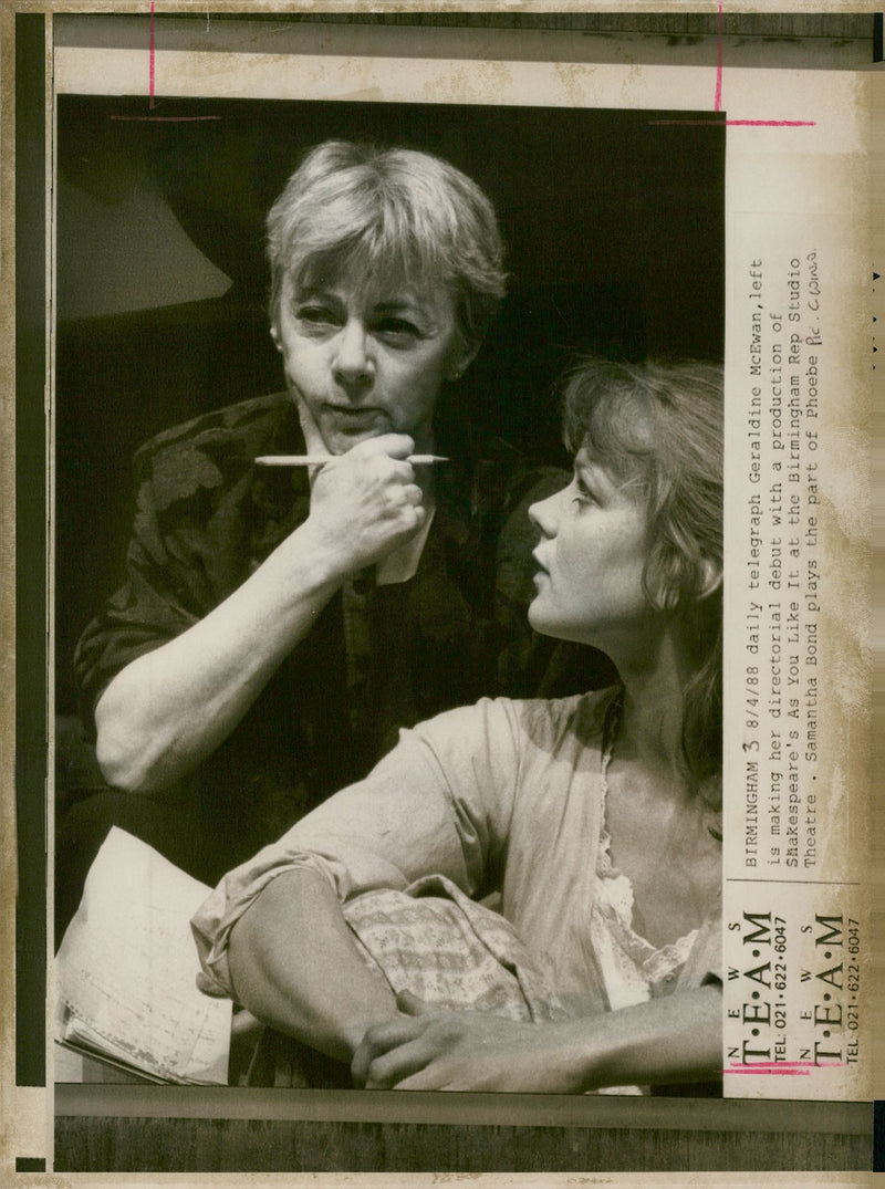 Geraldine McEwan Actor. - Vintage Photograph