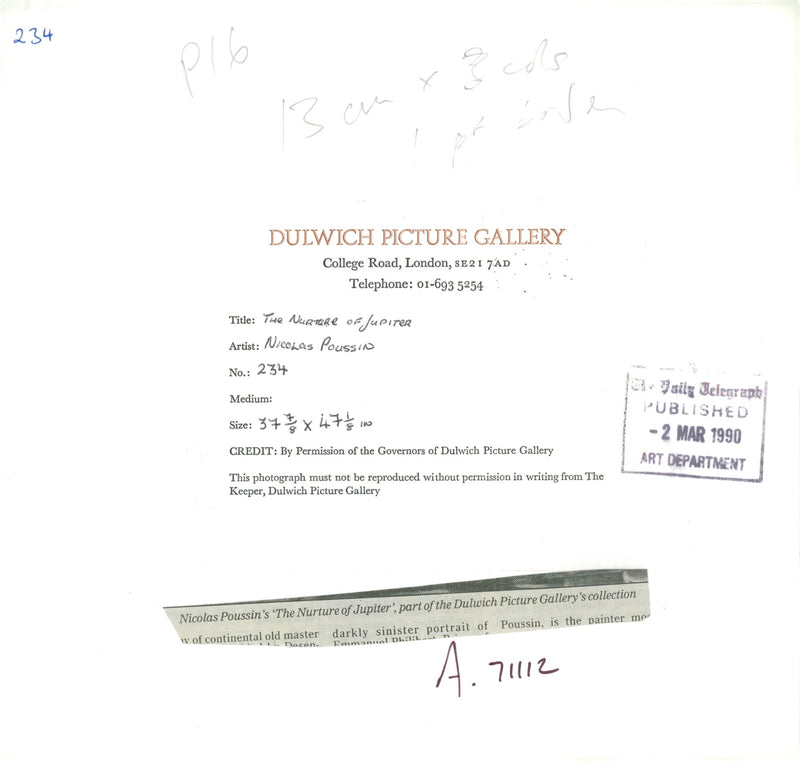 The nature of Jupiter. - Vintage Photograph