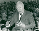 1974 POLLING STATION INLE PARL SYKES SWEDEN LEADER CONCERT PRESS ARRIVES - Vintage Photograph