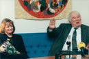 Nobel laureate in literature Seamus Heaney together with his wife Marie in Stockholm - Vintage Photograph