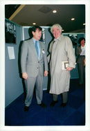 Seamus Heaney and Carl Tham met at the book fair in Gothenburg - Vintage Photograph