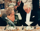 Nobel Banket 1995. Seamus Heaney together with Princess Christina - Vintage Photograph