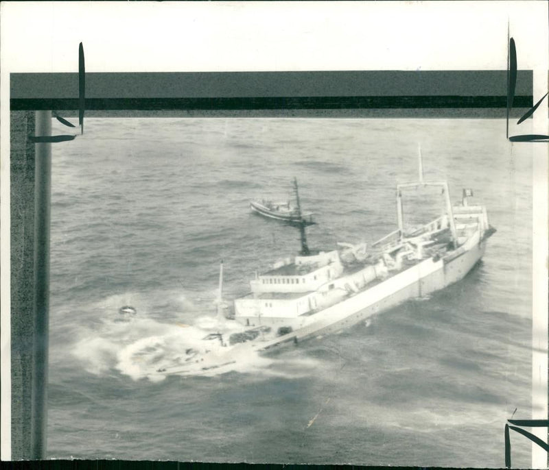 The rumanian fish factory stern trawler rarau 2,681 tons. - Vintage Photograph