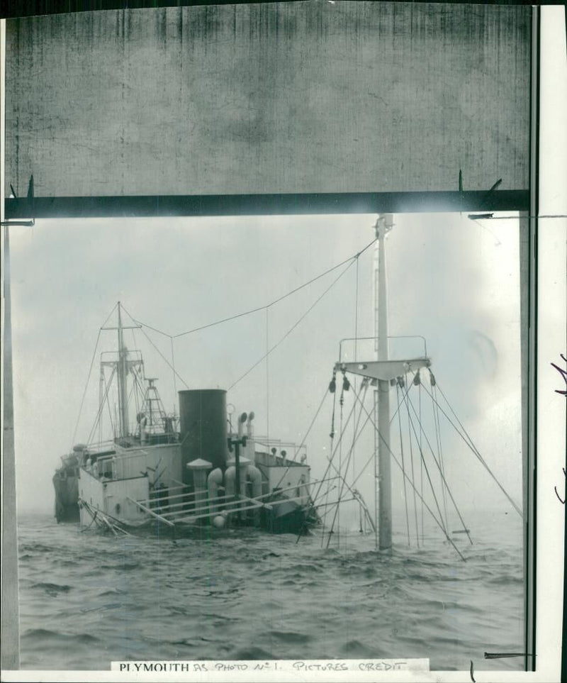 The cypriot iron ore carrier poleire 1,500 tons. - Vintage Photograph