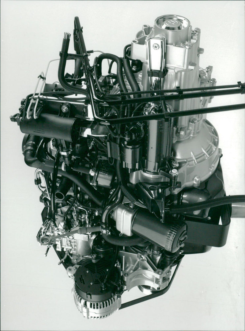 Volkswagen cat diesel engine - Vintage Photograph