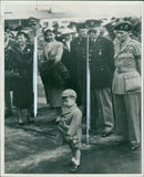 Matthew Ridgway with his little son - Vintage Photograph