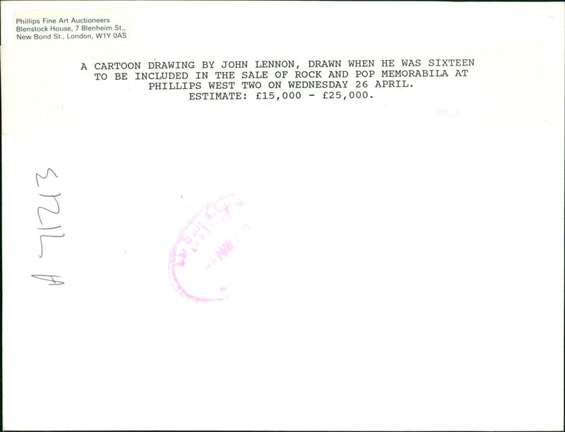 John Lennon Singer-songwriter. - Vintage Photograph