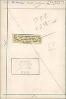 A patriotic drawing found on the body of a Russian soldier in Afghanistan marks VE-Day. - Vintage Photograph