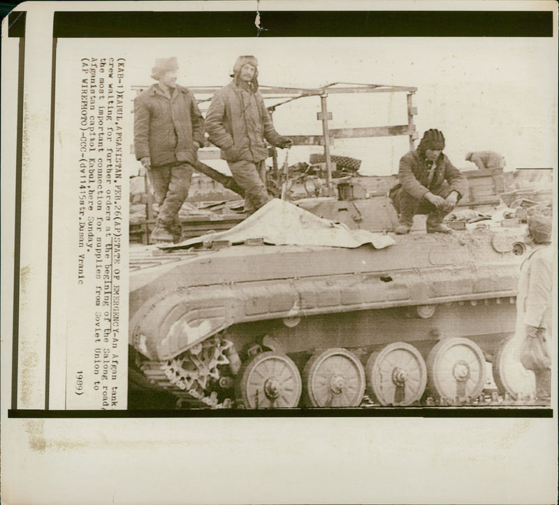 Afghan tank - Vintage Photograph