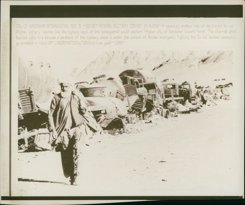 SovietâAfghan War - Vintage Photograph