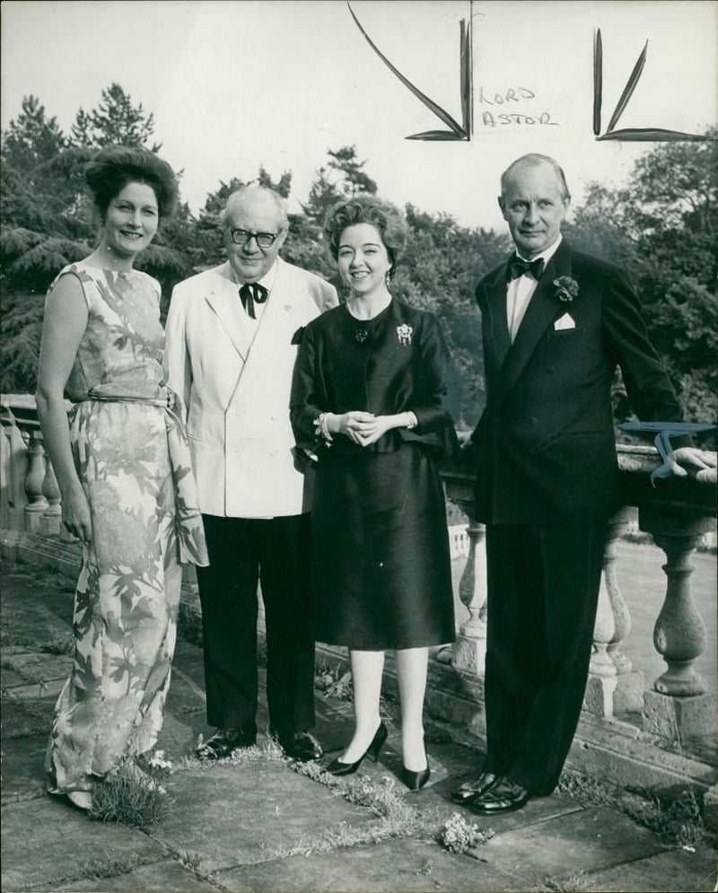 William Astor, 3rd Viscount Astor with three other person. - Vintage Photograph