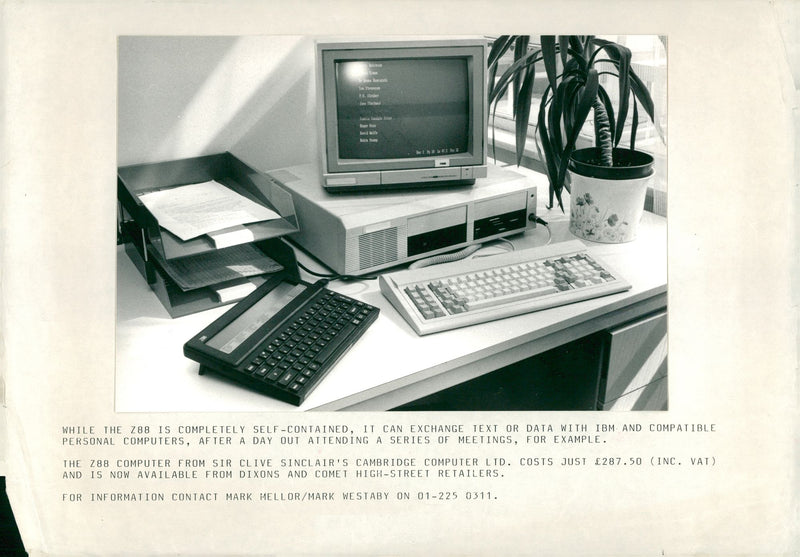 Computers: Ancient and the ZBB. - Vintage Photograph