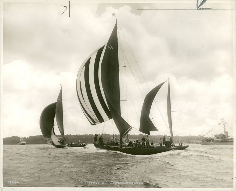 blood hound yatch - Vintage Photograph