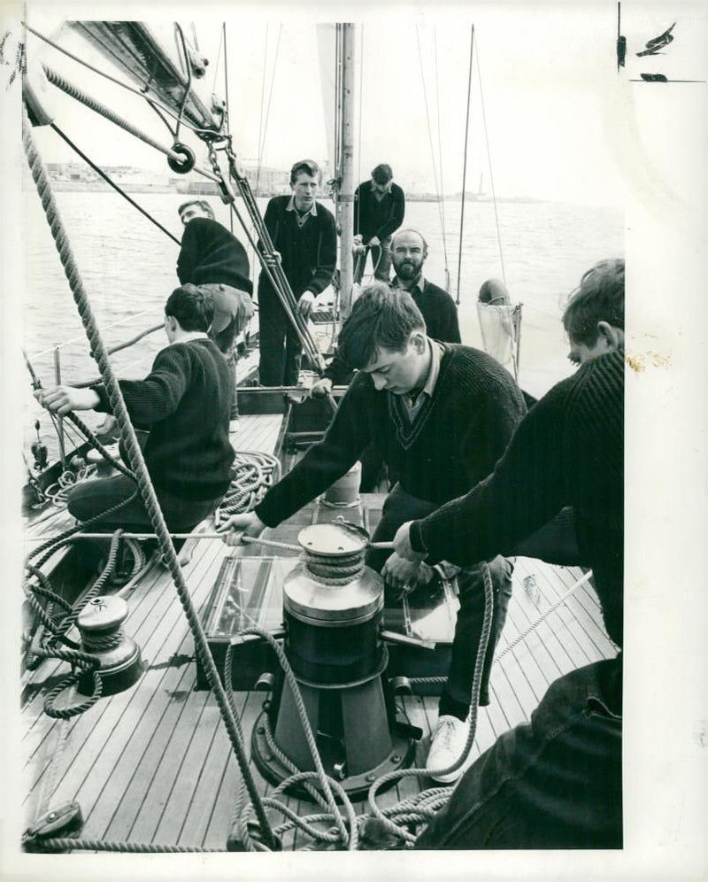 blood hound yatch sea cadets - Vintage Photograph