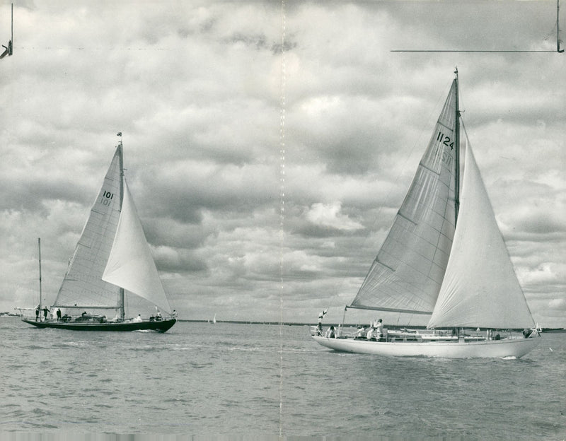 blood hound yatch - Vintage Photograph