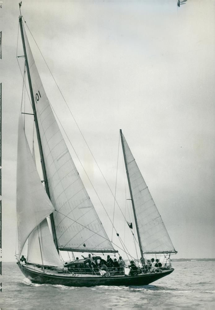 blood hound yatch - Vintage Photograph