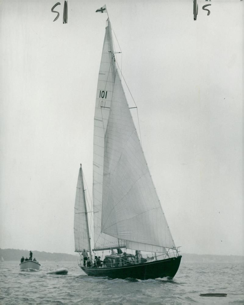 blood hound yatch - Vintage Photograph