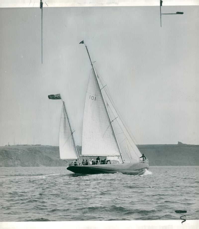 blood hound yatch - Vintage Photograph