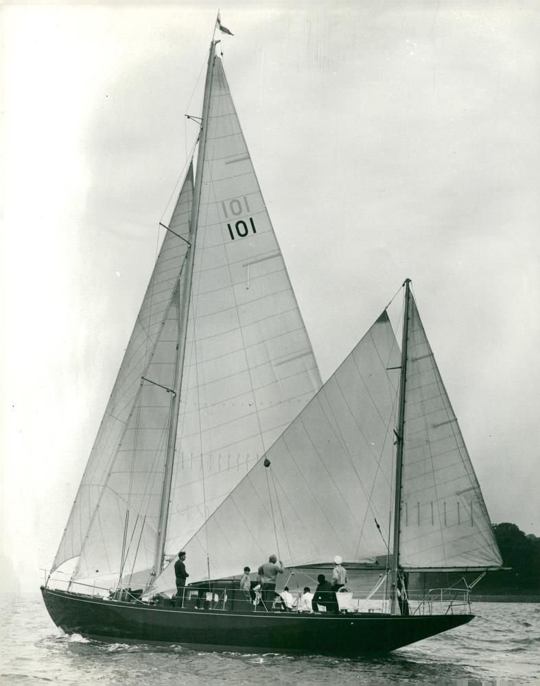 blood hound yatch - Vintage Photograph