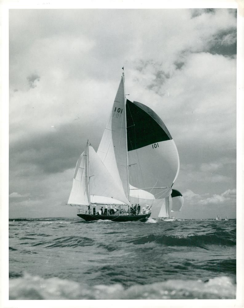 blood hound yatch - Vintage Photograph