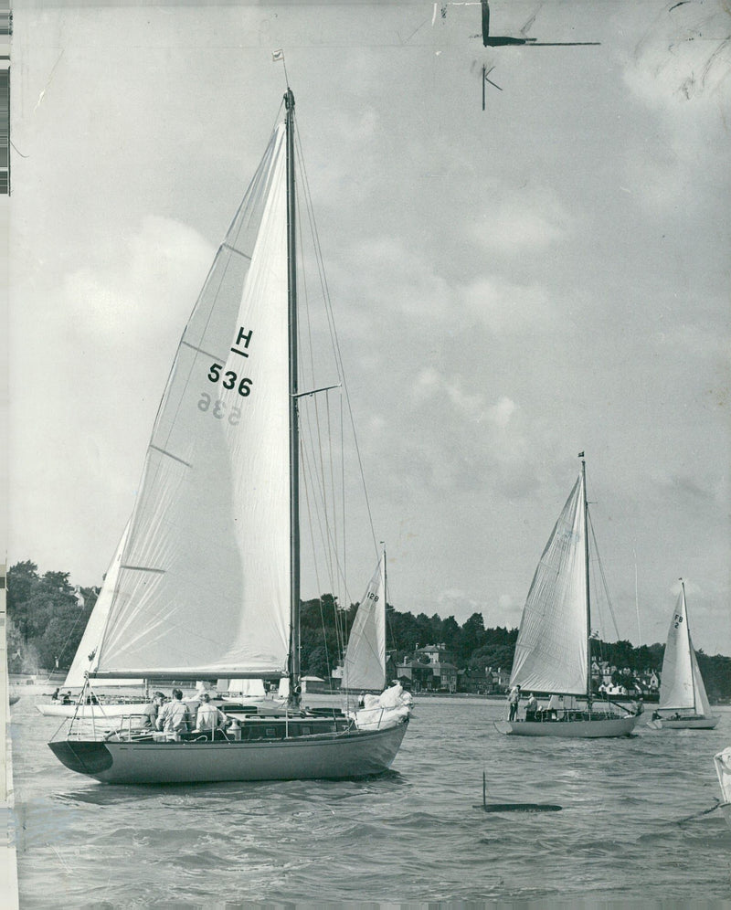 Yacht, Hestia - Vintage Photograph