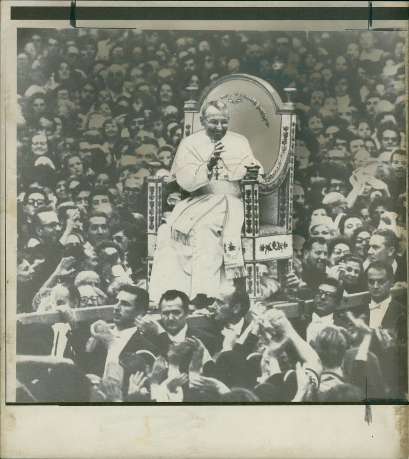 pope john paul - Vintage Photograph
