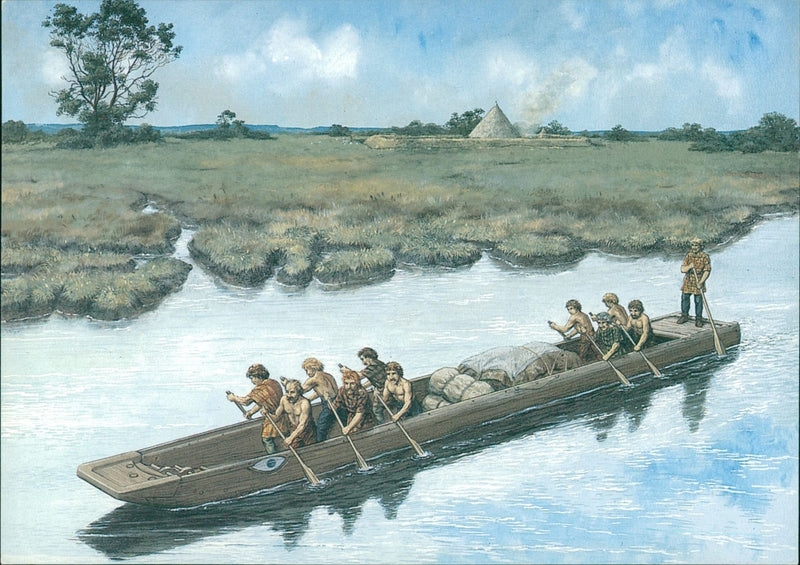 hasholme boat - Vintage Photograph