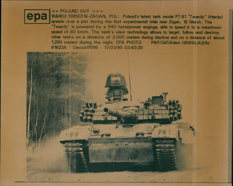 Tank: PT-91 - Vintage Photograph