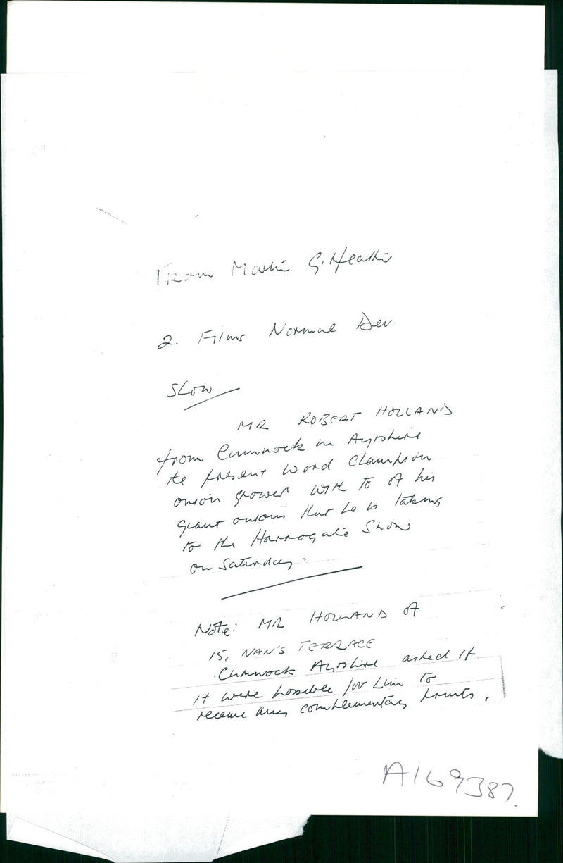 Onion grower poses with monster onion - Vintage Photograph