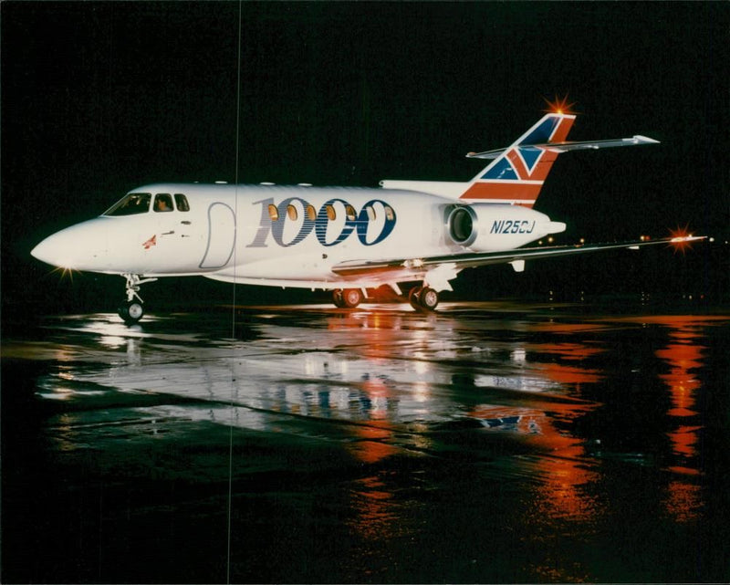 British Aerospace 125 Mid-size business jet - Vintage Photograph