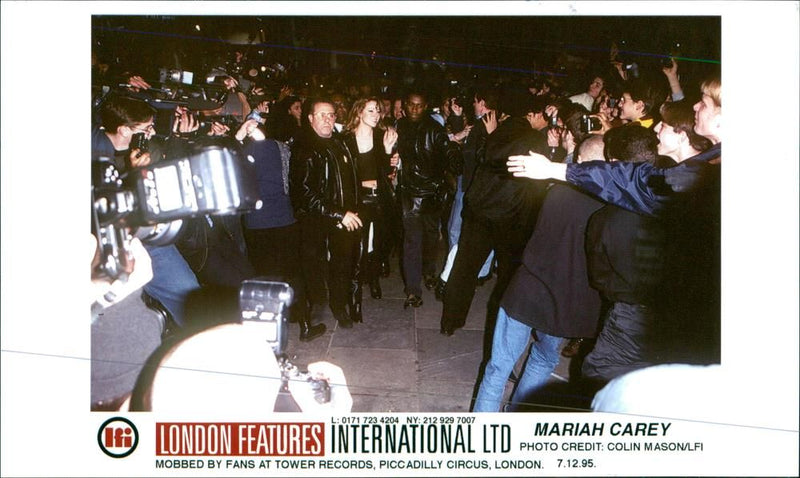 Mariah Carey American singer-songwriter. - Vintage Photograph