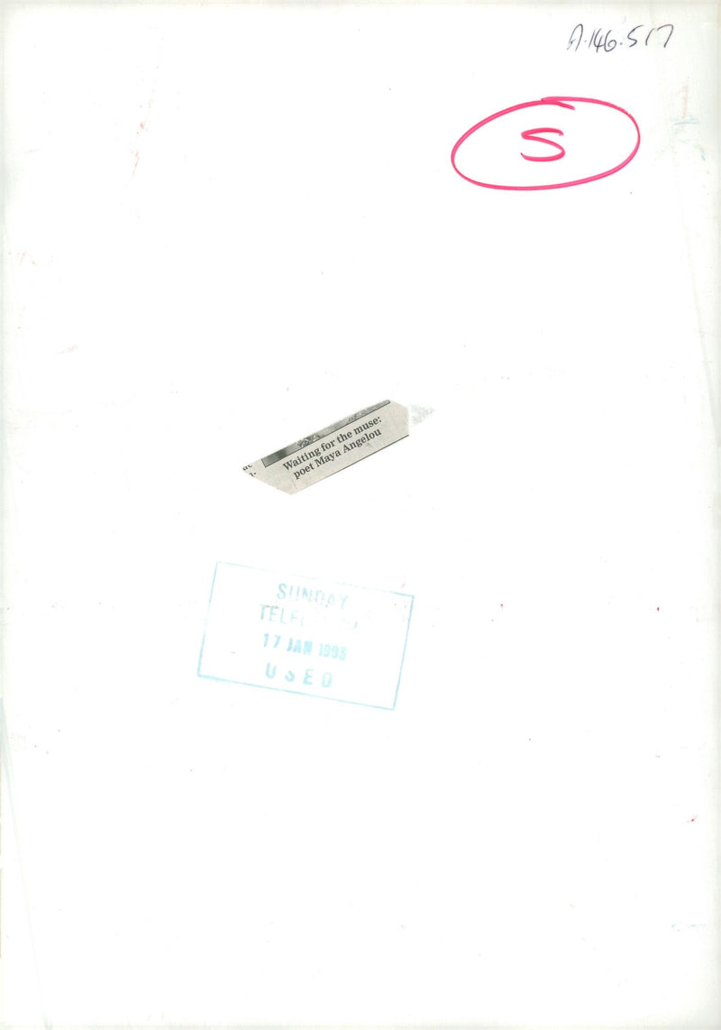 Maya Angelou American poet. - Vintage Photograph