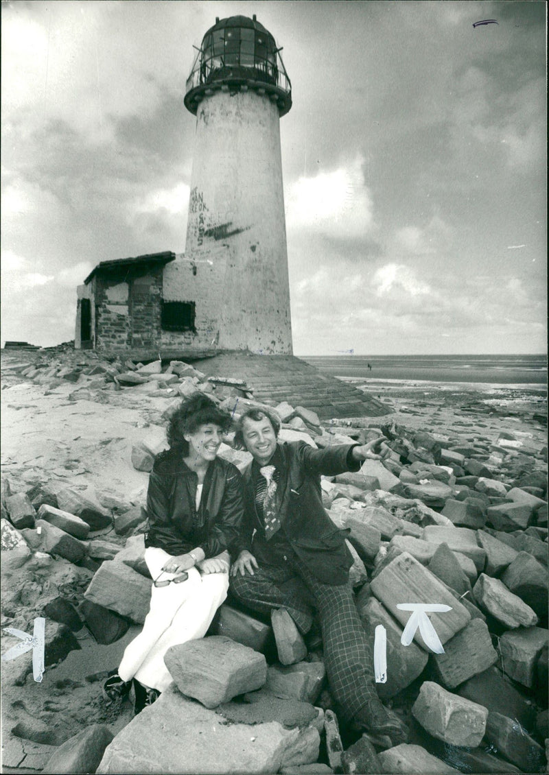 Bill Bailey and his wife Barbara. - Vintage Photograph
