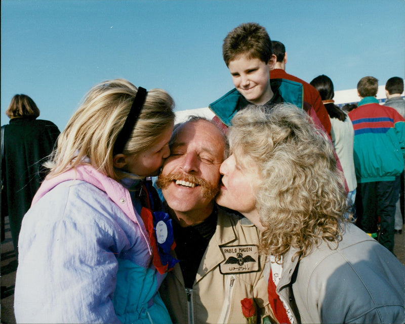 pablo mason and his family - Vintage Photograph