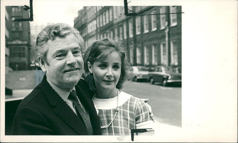 Kenneth More Film actor with his wife angela. - Vintage Photograph