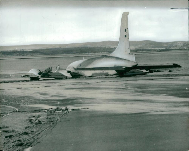 Aircraft Crash Boeing 707 Heathrow 1968 - Vintage Photograph