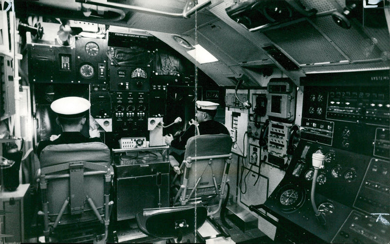 Submarine : HMS Dreadnought. - Vintage Photograph