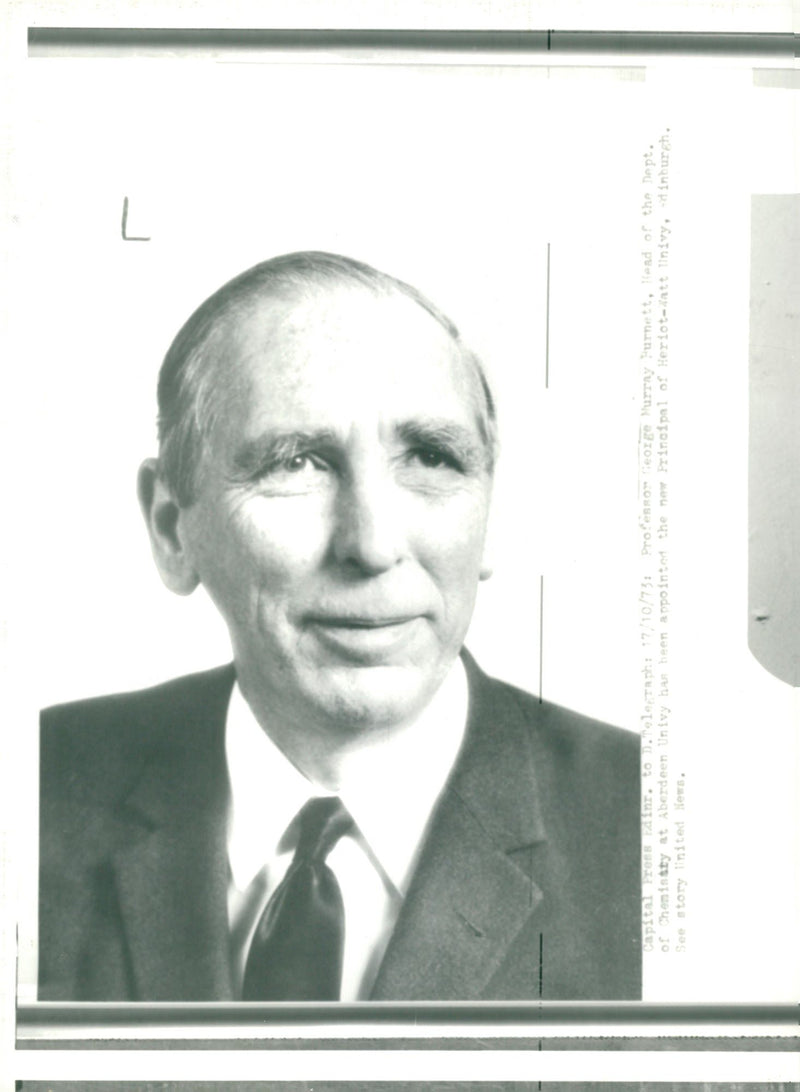 Professor George Murray Burnett - Vintage Photograph